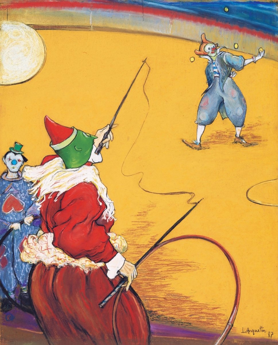 Louis Anquetin - At the Circus 1887 | Dimension 3481 x 4311 pixels