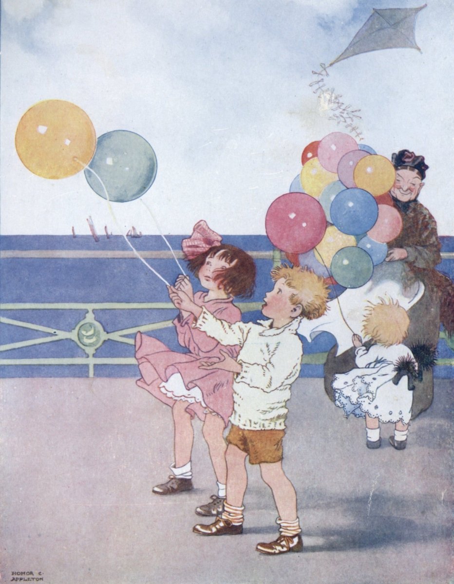 Honor C. Appleton - Mrs Brown with Balloons to Sell | Dimensions 3752 x 4832 pixels