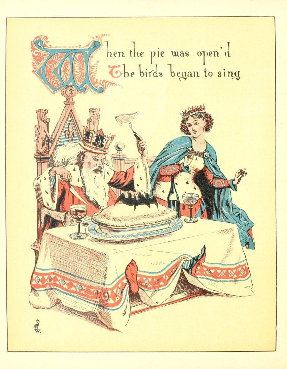 Sing a Song of Sixpence 1909 - Walter Crane - 8 images | Dimensions 2316 x 2970 images