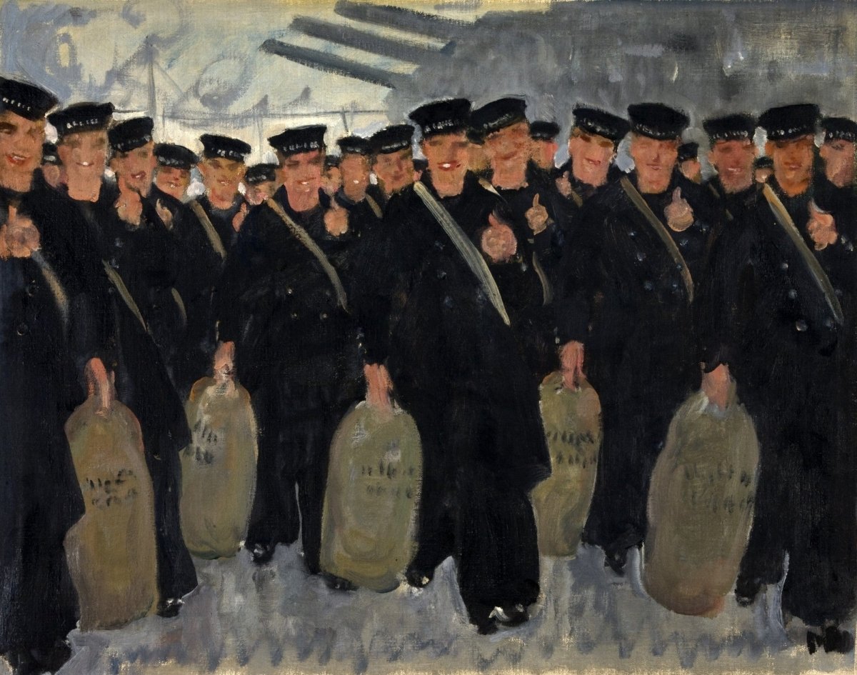 Thomas C. Dugdale - Sailors embarking for overseas 1939-46 | Dimensions 4268 x 3360 pixels
