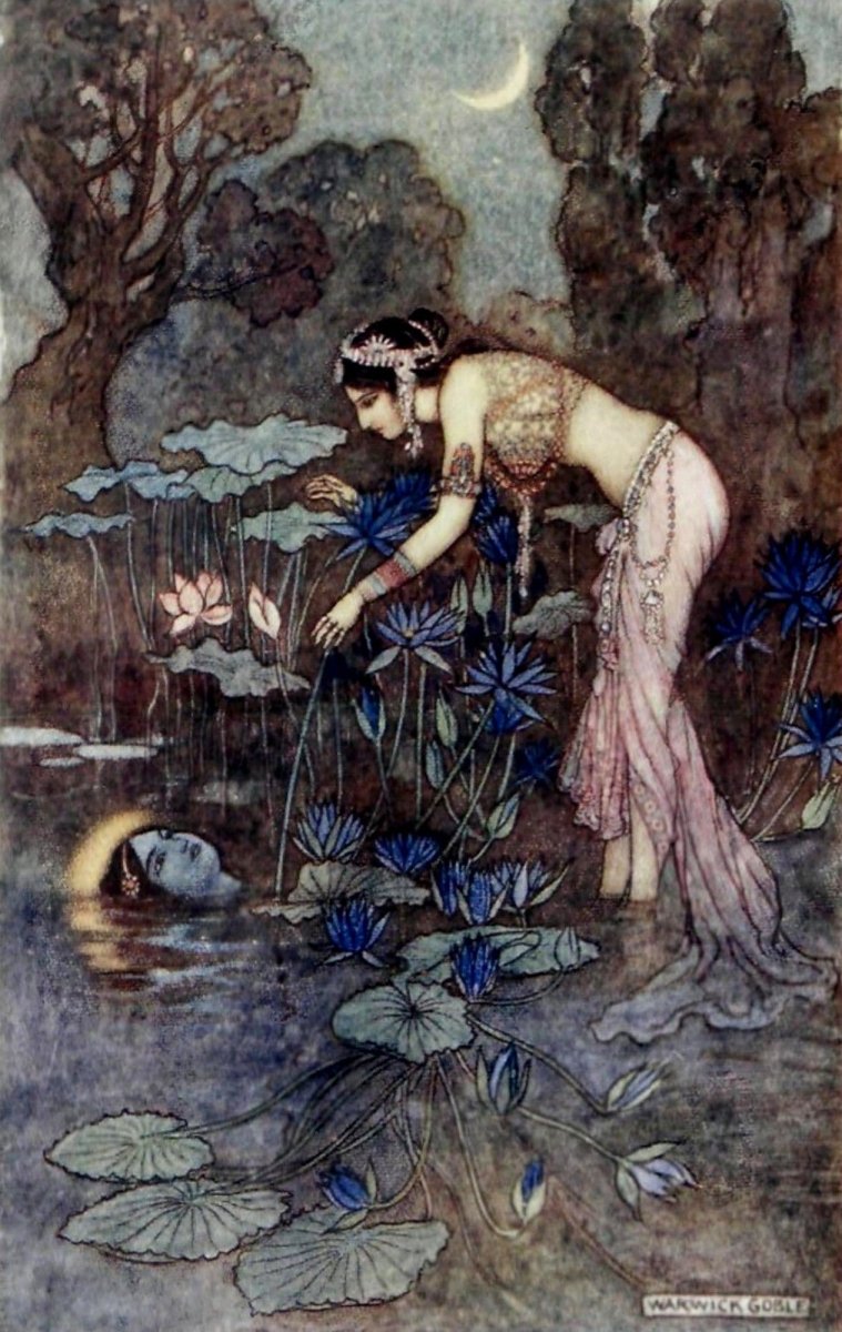 Indian Myth & Legend 1913 - Warwick Goble - 8 images | Dimensions - 1176 x 1860 pixels