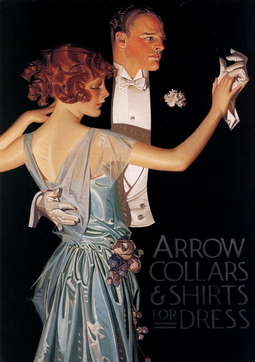 Joseph C. Leyendecker (1874-1951) - Arrow Collars 1923 | Dimensions 4833 x 6876 pixels