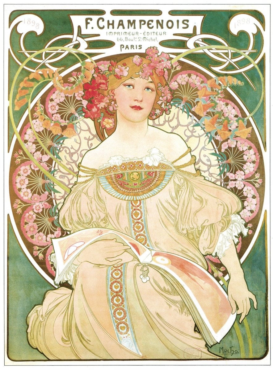 Alphonse Mucha (1860-1939) - F. Champenois Imprimeur-Editeur | Dimensions 4725 x 6417 pixels
