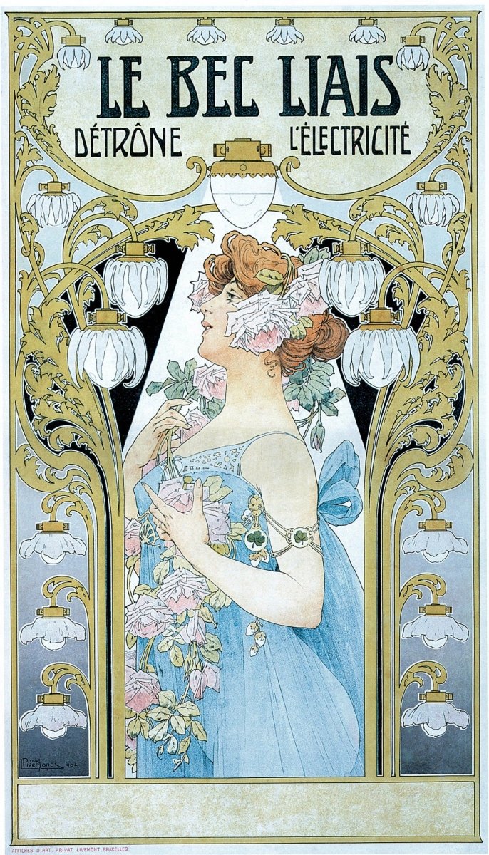 Henri Privat-Livemont (1861-1936) - Le Bec Liais 1904 | Dimensions 4725 x 8267 pixels