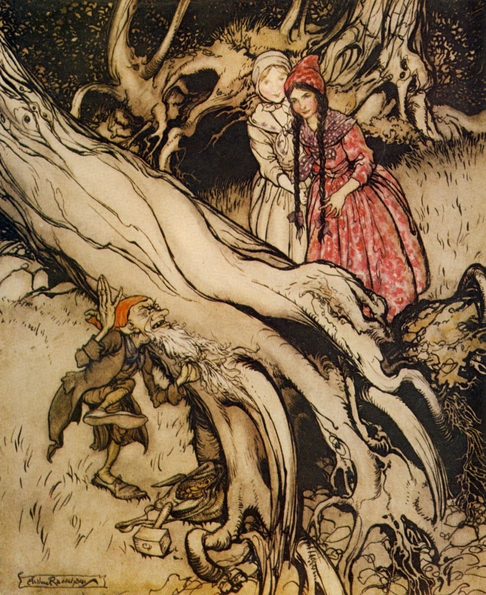 Little Brother & Little Sister 1917 - Arthur Rackham | Dimensions 1952 x 2388 pixels