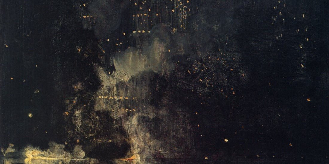 Whistler sues John Ruskin - Nocturne in Black and Gold: The Falling Rocket