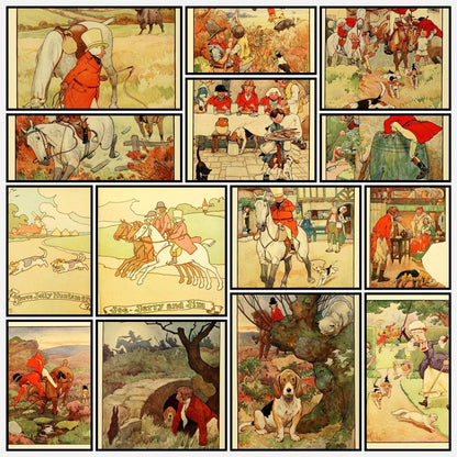 Three Jolly Huntsmen 1912 - Frank Adams - 14 images | A snapshot of the images