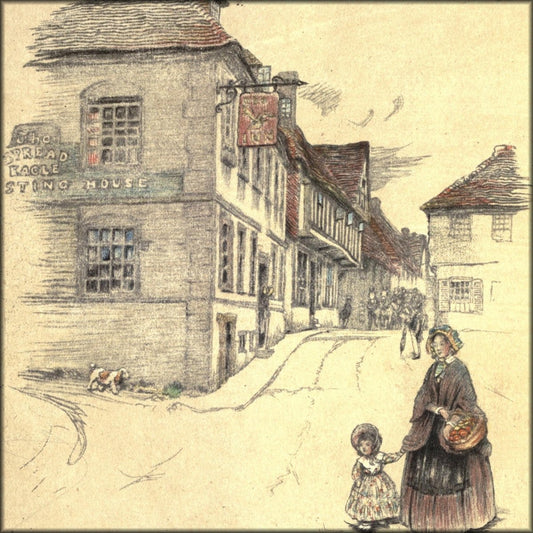 Old Inns (1921) - Cecil Aldin - 15 Public Domain Images | Digital Download - 15 images