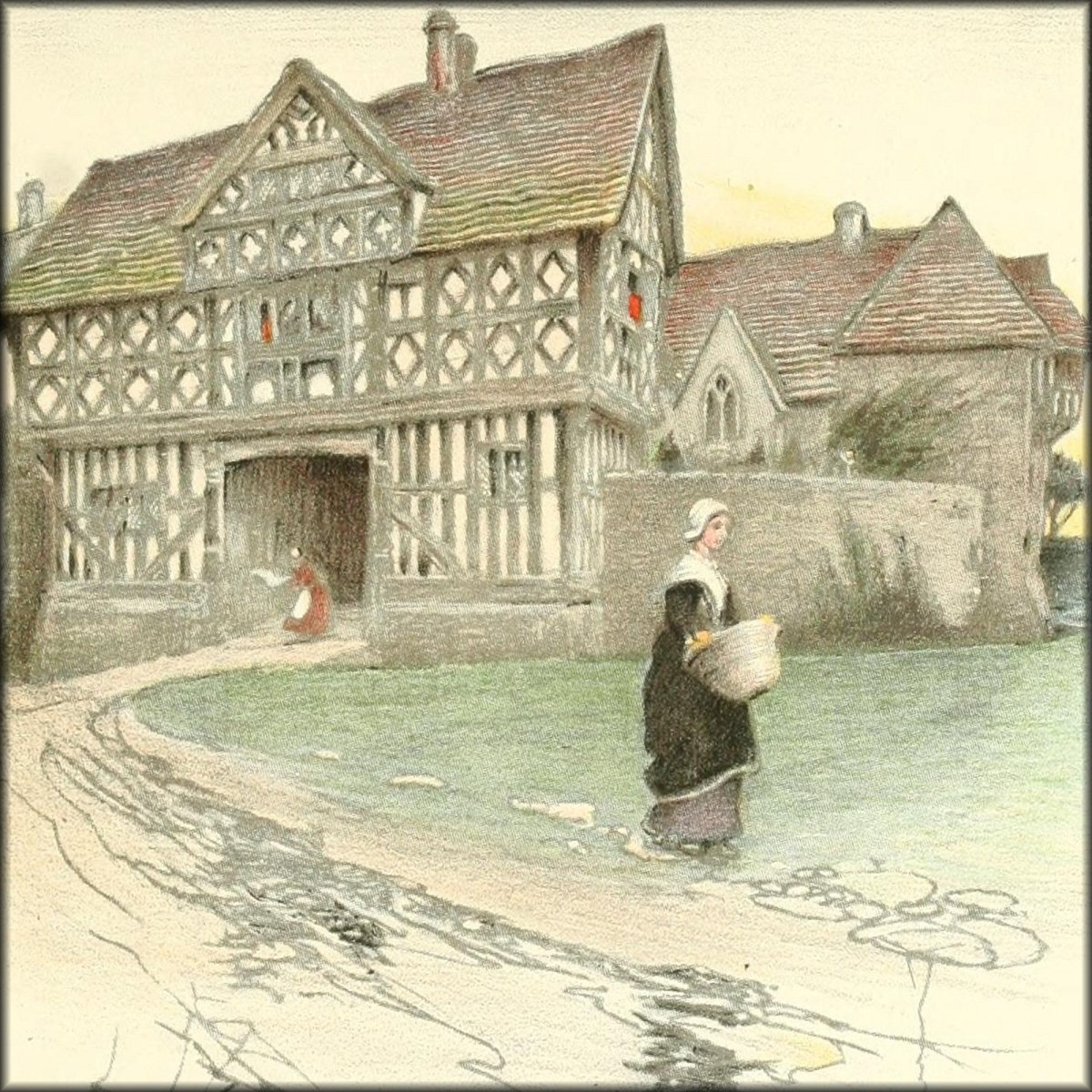 Old Manor Houses (1920) - Cecil Aldin - Public Domain Images | Digital Download - 12 images