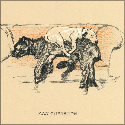 Cecil Aldin - Sleeping Partners 1929 - Public Domain Images | Digital Artwork - 20 images