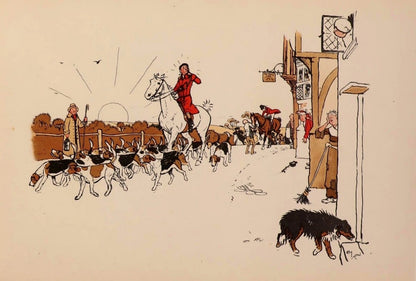 Sporting Garland 1900 - Cecil Aldin - Public Domain Images | Dimensions 2337 x 1578