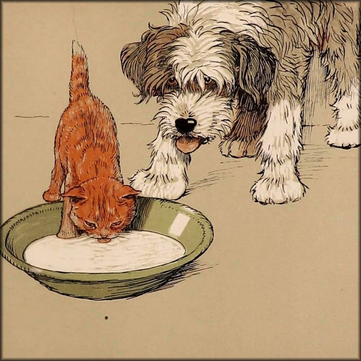 Cecil Aldin Public Domain Images to Download | Cecil Aldin's Happy Family (1912) - 30 images
