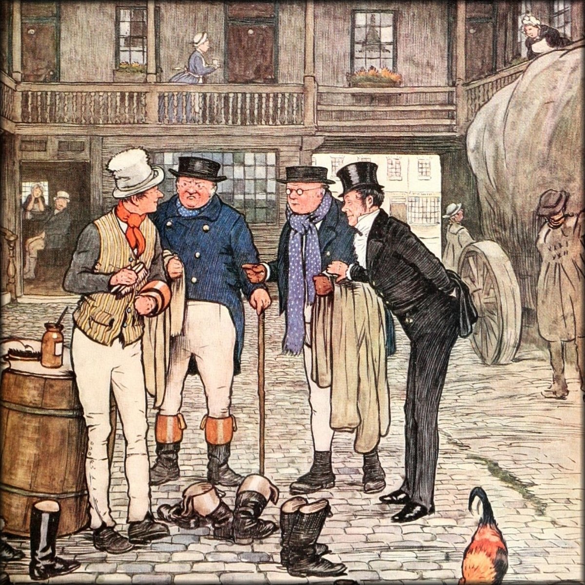 Cecil Aldin Public Domain Images to Download | Posthumous Papers of the Pickwick Club (1911) - 13 images