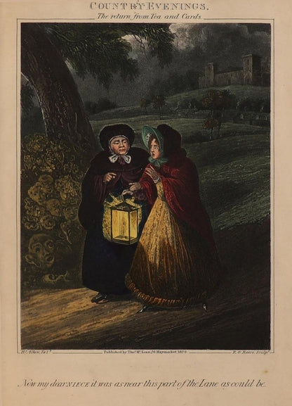 Country Evenings 1829 - Henry Alken - 6 images | Dimensions 1356 x 1881 pixels