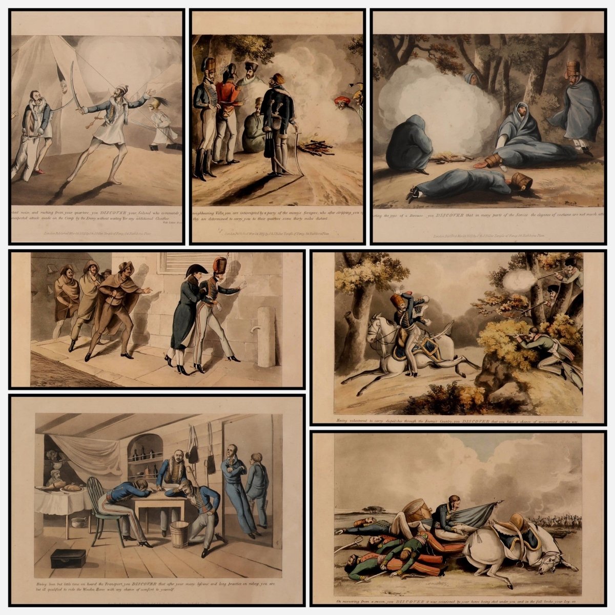 Military Discoveries 1819 - Henry Alken - 7 images | A snapshot of the images