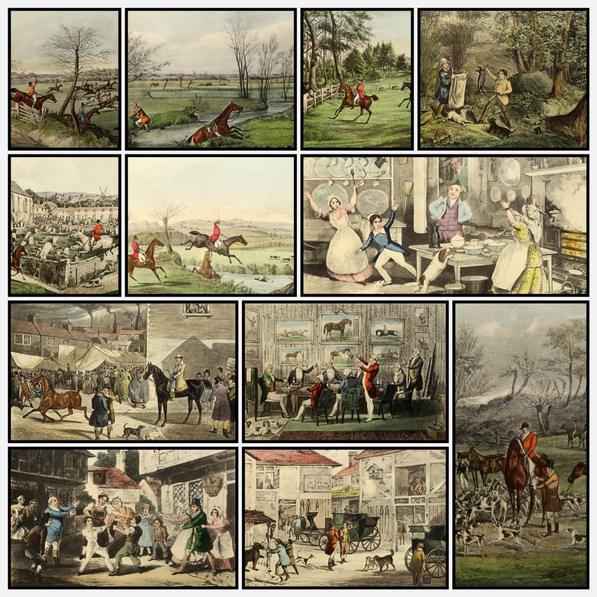 The Life of a Sportsman 1914 - Henry Alken - 35 images | A snapshot of some of the images