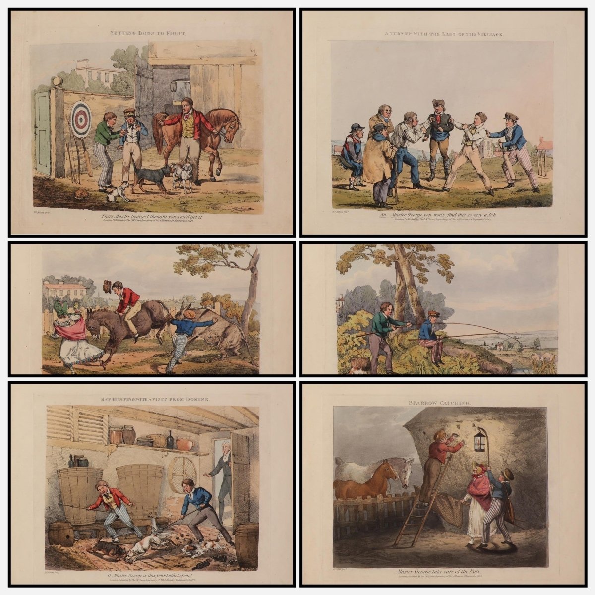 Progressive Sports V.1 1823 - Henry Alken - 6 images | A snapshot of the images