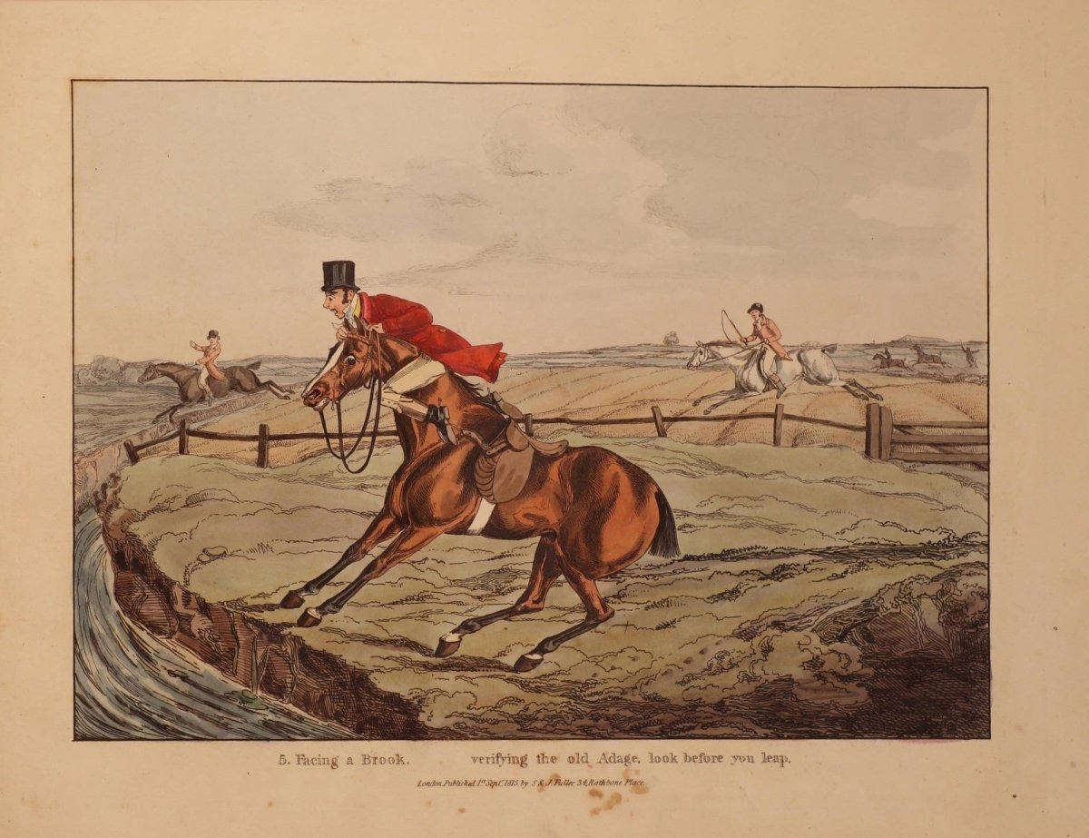 Qualified Horses and Unqualified Riders 1815 - Henry Alken | Dimensions 3472 x 2672 pixels