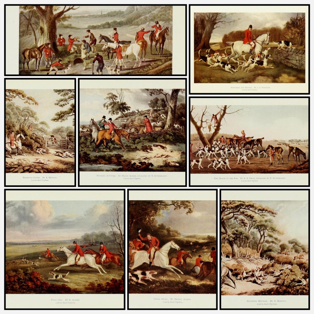 The Life of a Fox 1920 - Henry Alken et al - 8 images | A snapshot of the images