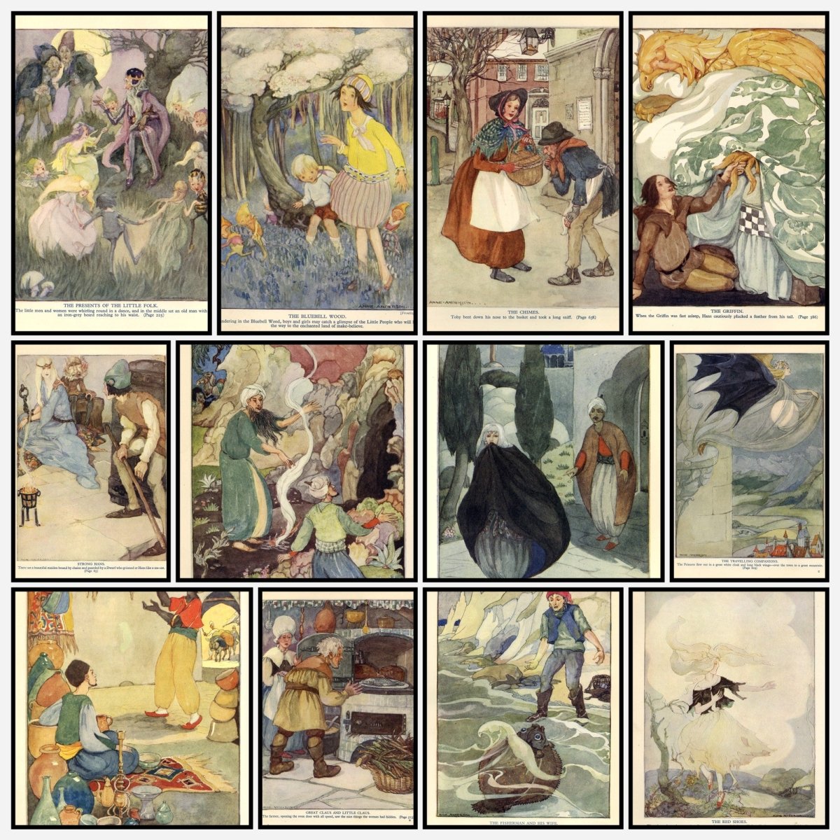 The Mammoth Wonder Book 1935 - Anne Anderson - 16 images | A snapshot of some of the images