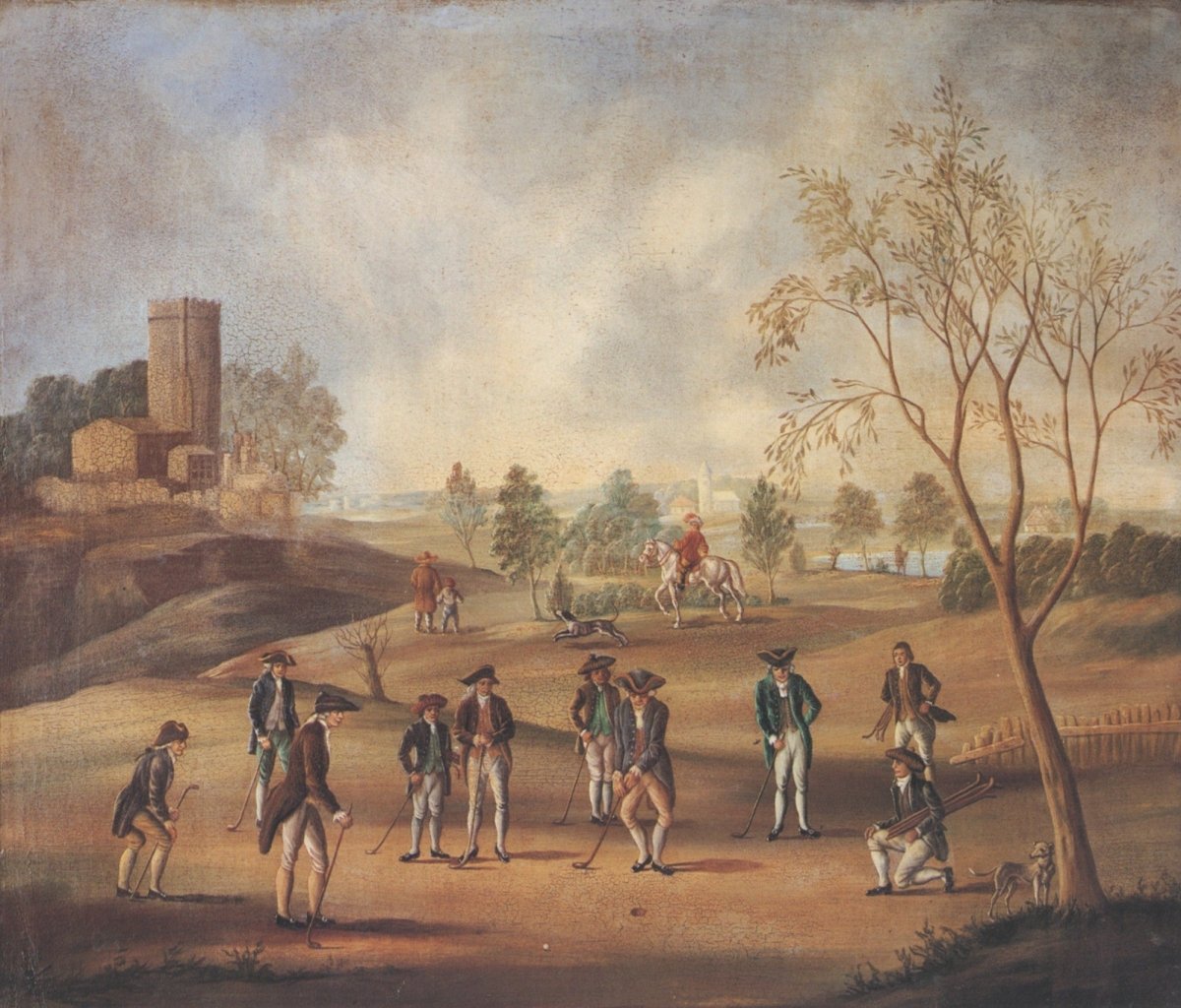 Golfing Artwork in the Public Domain | Dimensions 4998 x 4263 pixels