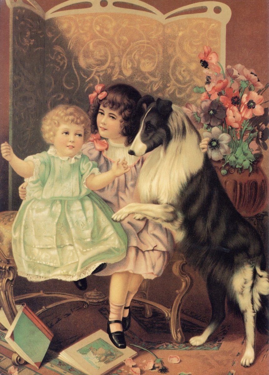 Anon - Reading-time Spoiled from c.1880s, of German origin | Dimensions 5831 x by 8113 pixels