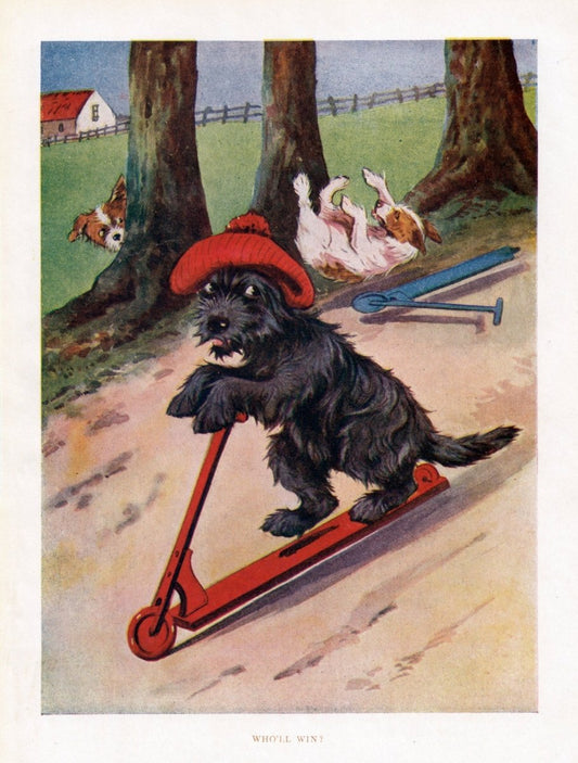 Anon - Who'll win (1919) from 'The Prize' children's annual | Dimensions 3612 x 4764 pixels