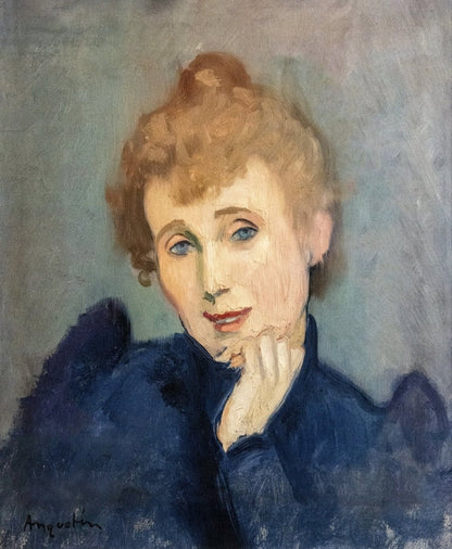 Louis Anquetin - Portrait of a Yvette Guilbert 1893 | Dimensions 4144 x 5040 pixels