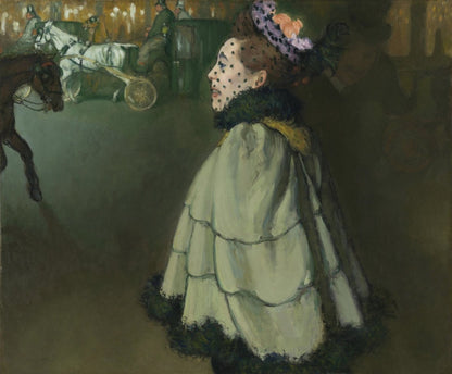 Louis Anquetin - Woman at the Champs-Élysées by Night | Dimensions 7056 x 5823 pixels