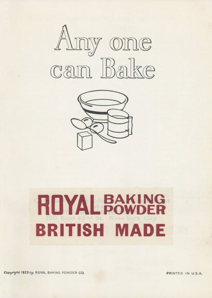 Any One Can Bake 1929 - 100 images| Dimensions 3820 x 5370 pixels