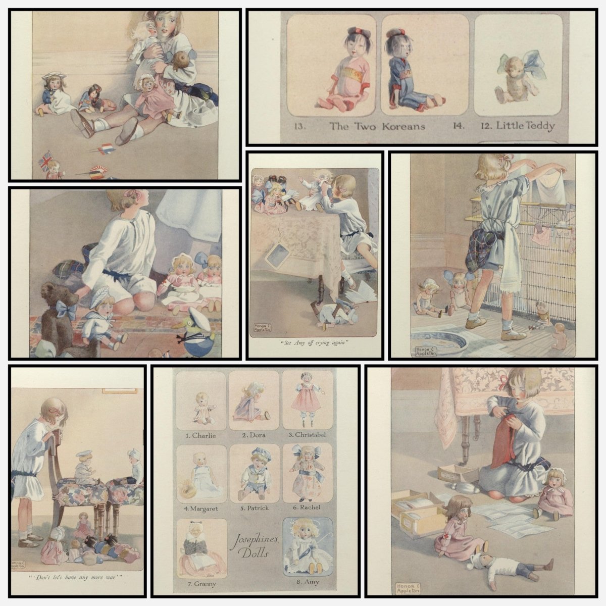 Josephine and Her Dolls 1915 - Honor Appleton - 8 images | A snapshot of the 8 images