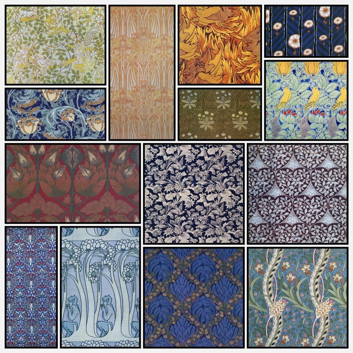 Arts & Crafts Designs in the Public Domain | A snapshot of some of the images