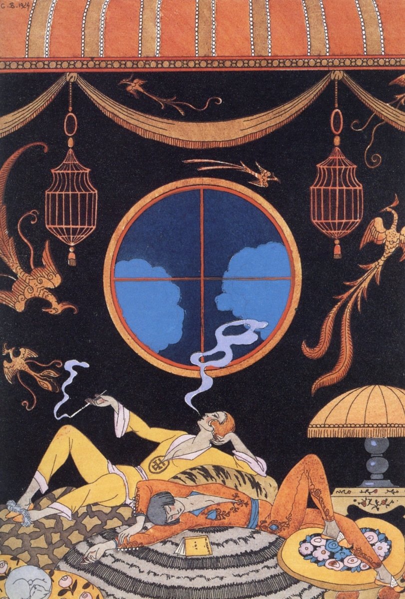 George Barbier Art Deco Fashion Illustrations in the Public Domain | Dimensions 4176 x 6180 pixels