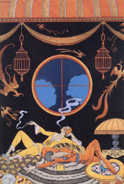 George Barbier Art Deco Fashion Illustrations in the Public Domain | Dimensions 4176 x 6180 pixels