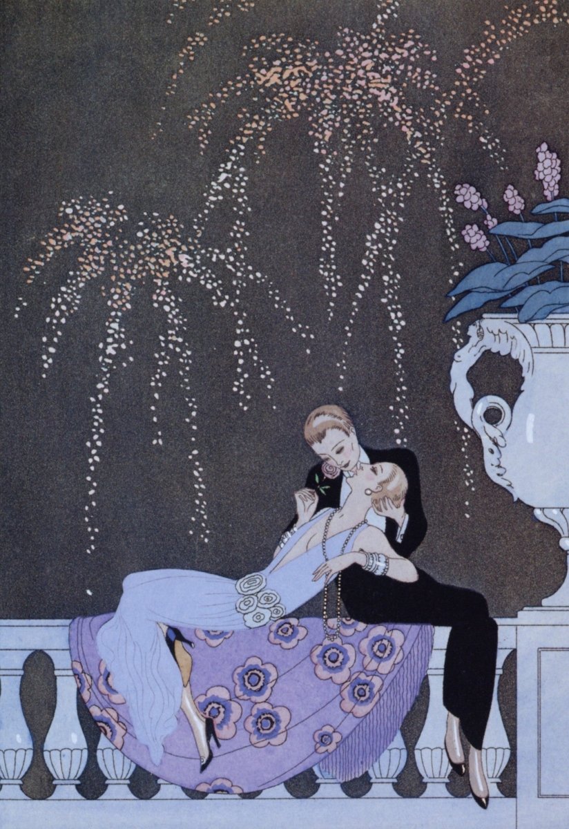 George Barbier Art Deco Fashion Illustrations in the Public Domain | Dimensions 3752 x 5464 pixels
