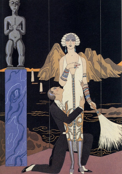 George Barbier Art Deco Fashion Illustrations in the Public Domain | Dimensions 4710 x 6670 pixels