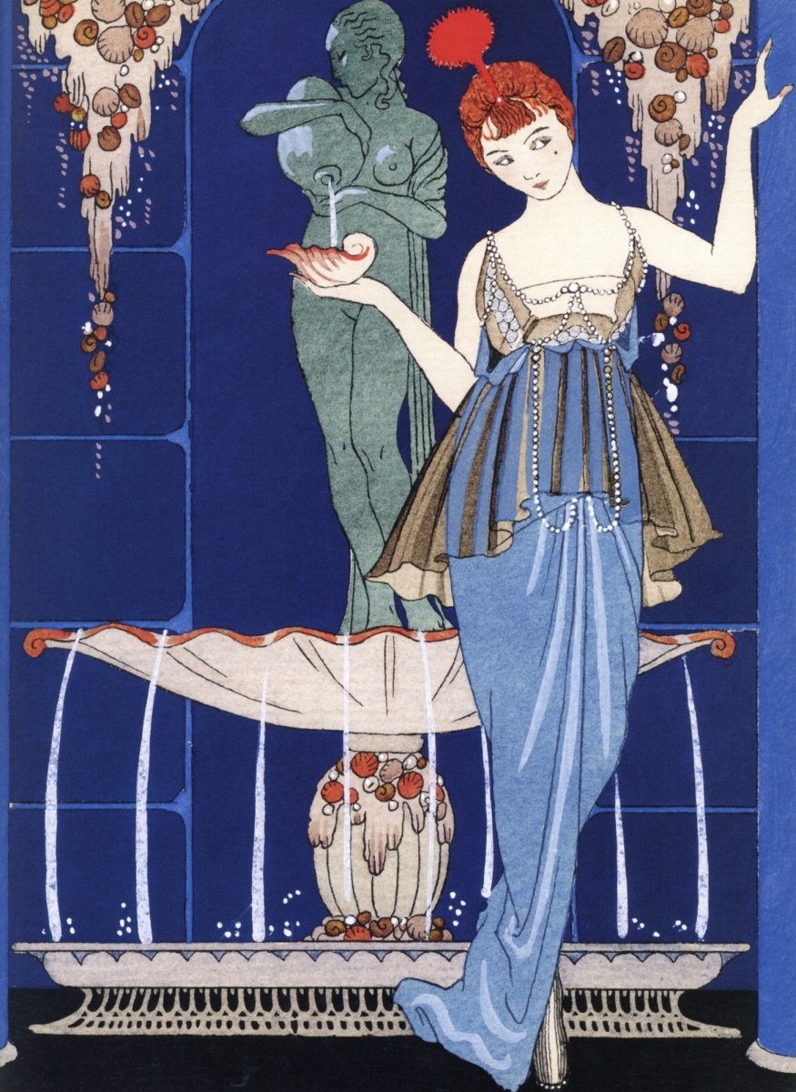 George Barbier Art Deco Fashion Illustrations in the Public Domain | Dimensions 4998 x 6852 pixels