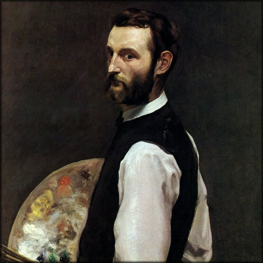 Frédéric Bazille (1841-1870) - Self-portrait with Palette | Digital Download - 1 image