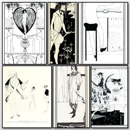 Aubrey Beardsley (1909) - 6 Public Domain Images | A snapshot of the images