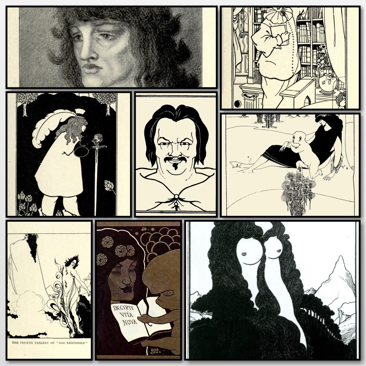 The Art of Aubrey Beardsley (1918) - 15 Public Domain Images | A snapshot of some of the images