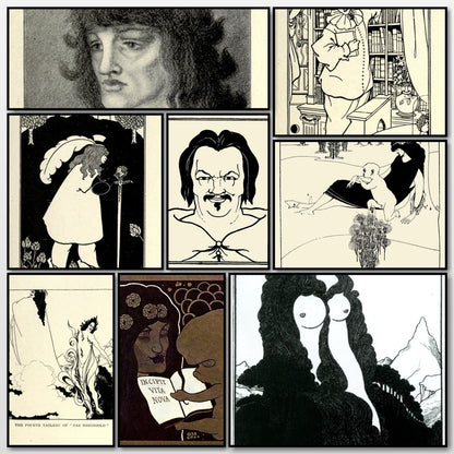 The Art of Aubrey Beardsley (1918) - 15 Public Domain Images | A snapshot of some of the images