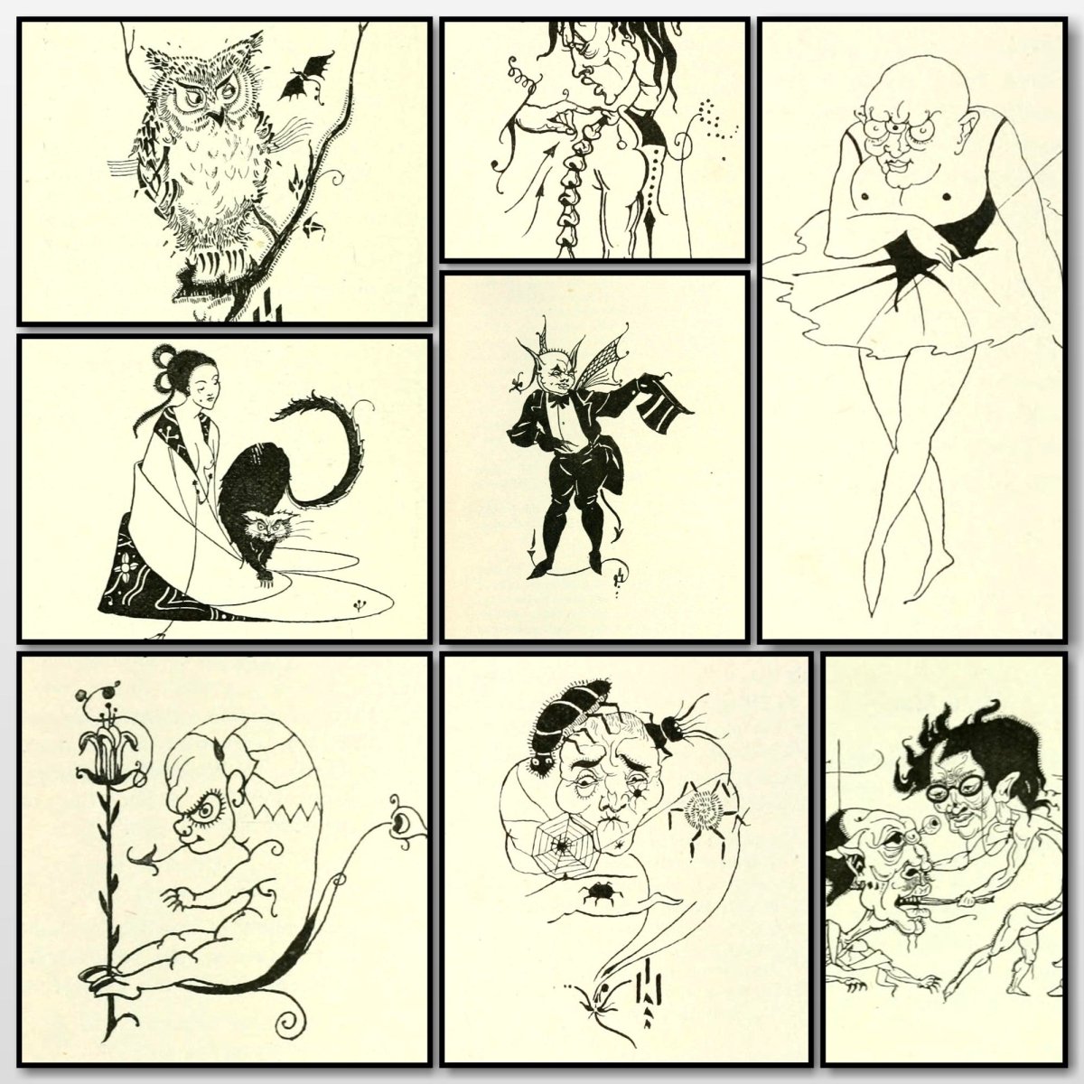 Bon-mots (1893) - Aubrey Beardsley - 27 Public Domain Images | A snapshot of some of the images