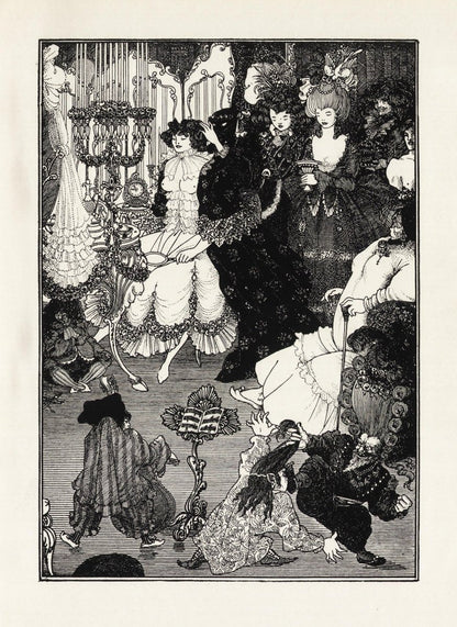 Under the Hill 1903 - Aubrey Beardsley Public Domain Images | Dimensions 2412 x 3312
