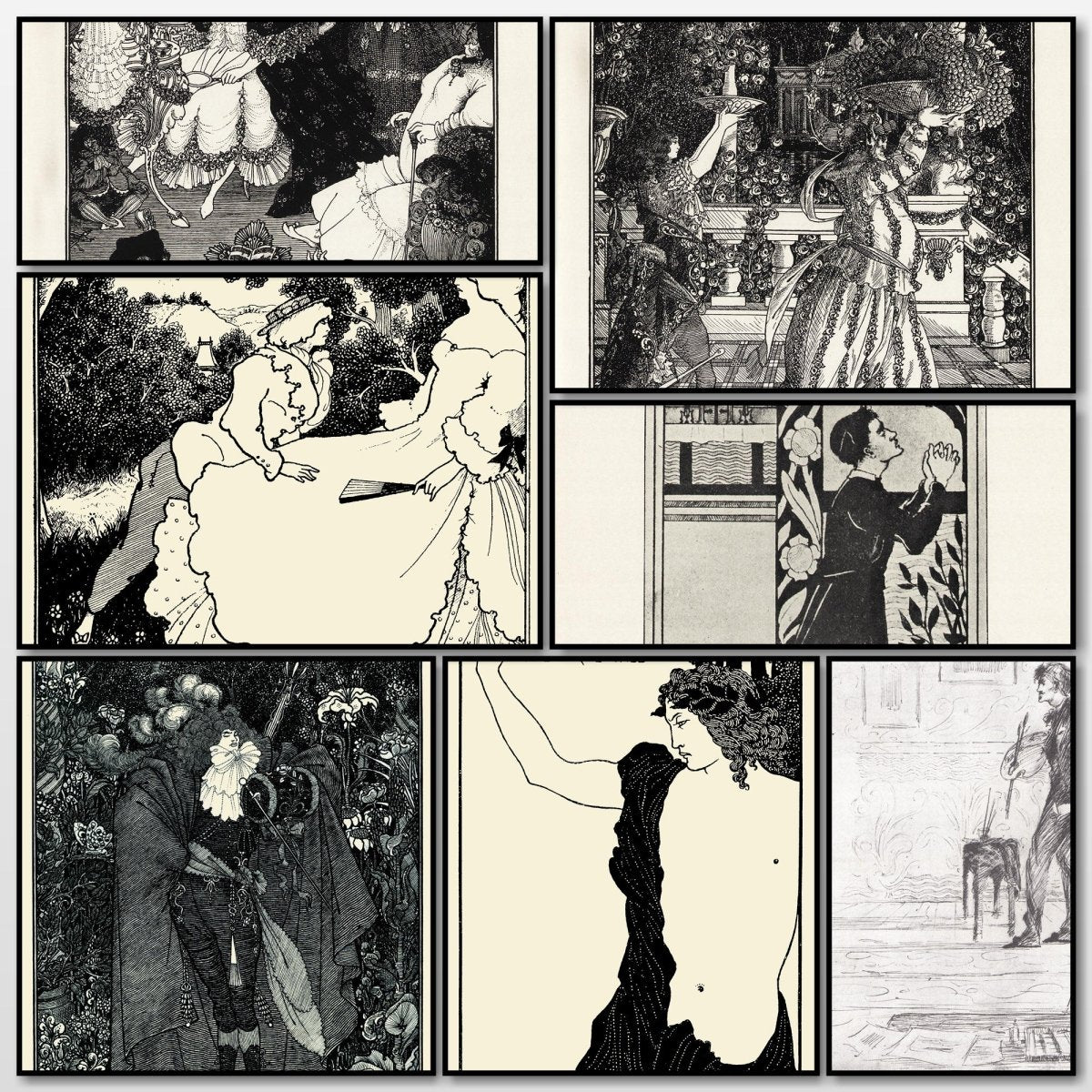 Under the Hill 1903 - Aubrey Beardsley Public Domain Images | A snapshot of some of the images