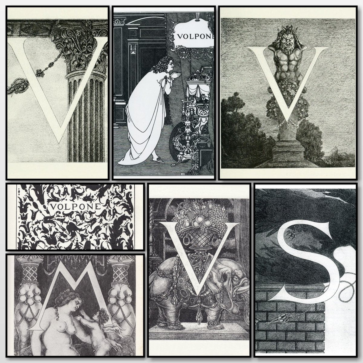 Volpone (1898) - Aubrey Beardsley - 7 Public Domain Images | A snapshot of the images