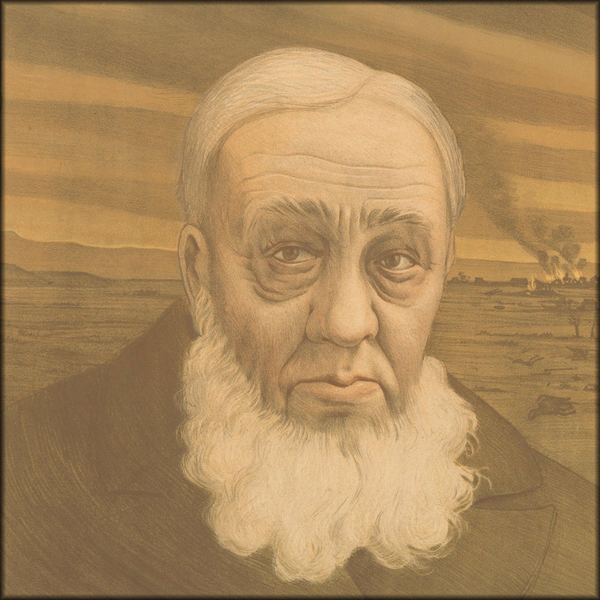 Paul Berthon - Portrait of Paul Kruger 1895 | Digital Download - 1 image