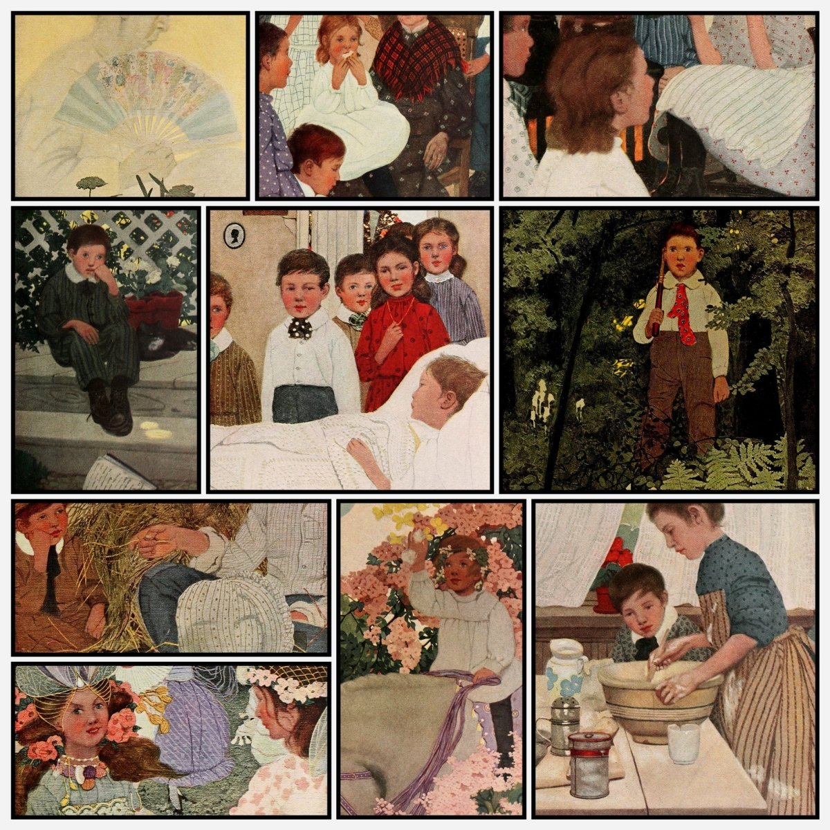 While the Heart beats Young 1906 - Ethel Franklin Betts | A snapshot of some of the images