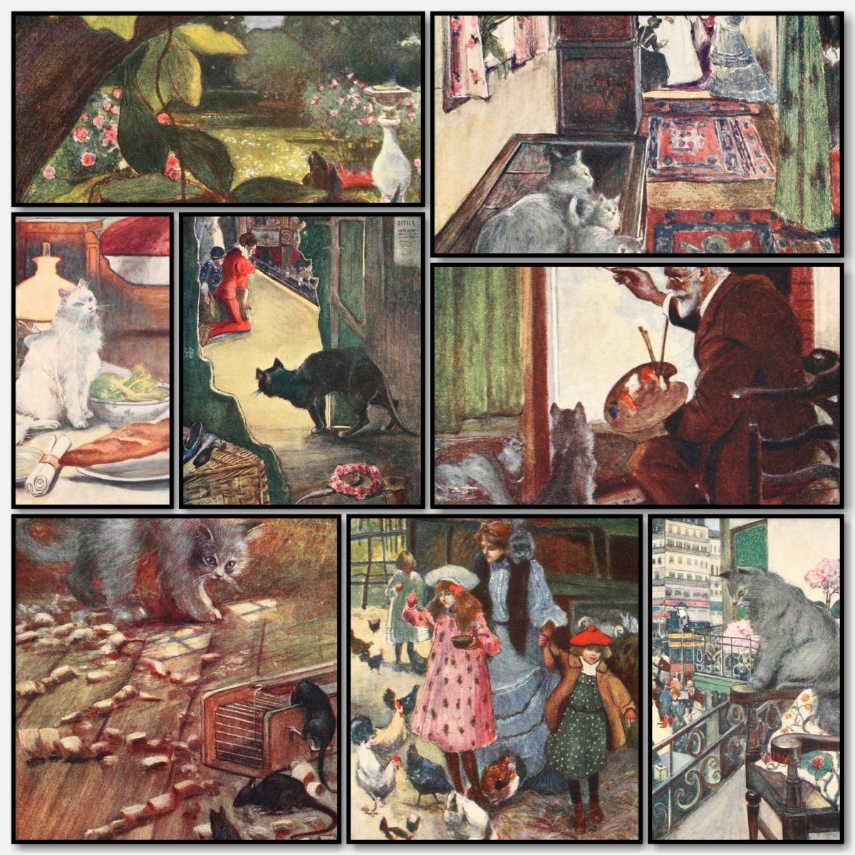 The Cat 1905 - Adolph Birkenruth - 12 images | A snapshot of some of images