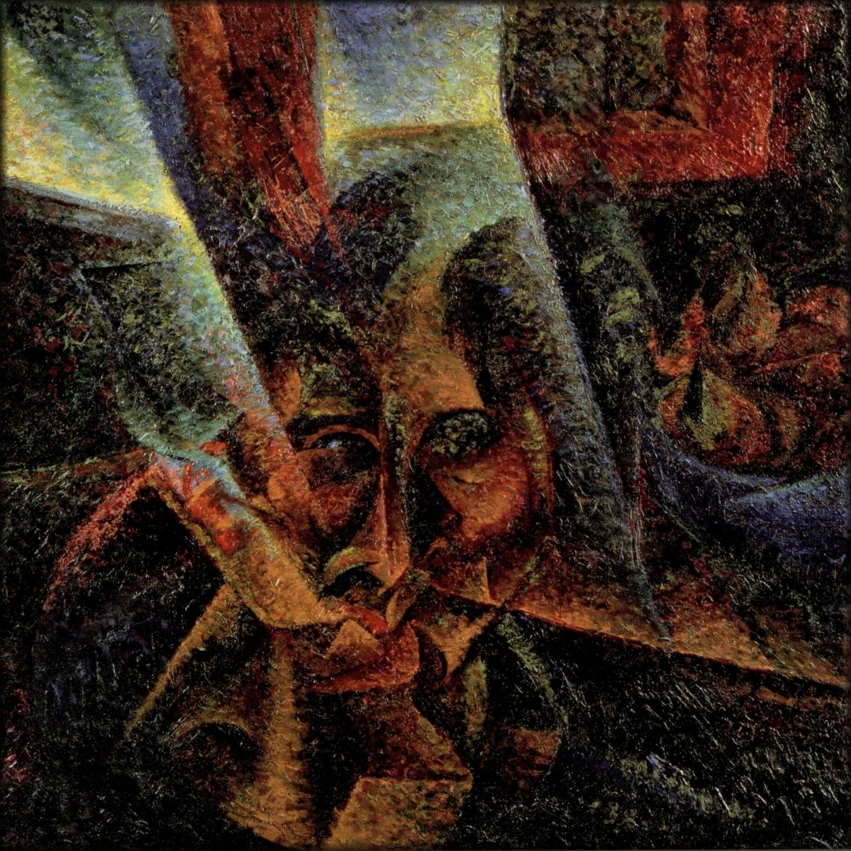 Umberto Boccioni - Head + Light + Surroundings 1912 | Digital Download - 1 image