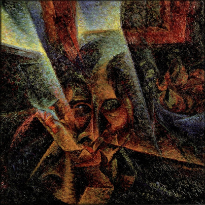 Umberto Boccioni - Head + Light + Surroundings 1912 | Digital Download - 1 image